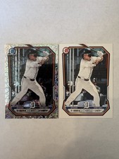 2026 Bowman Mega Baseball Max Clark Laser Chrome Refractor BCP-2 + BP-2