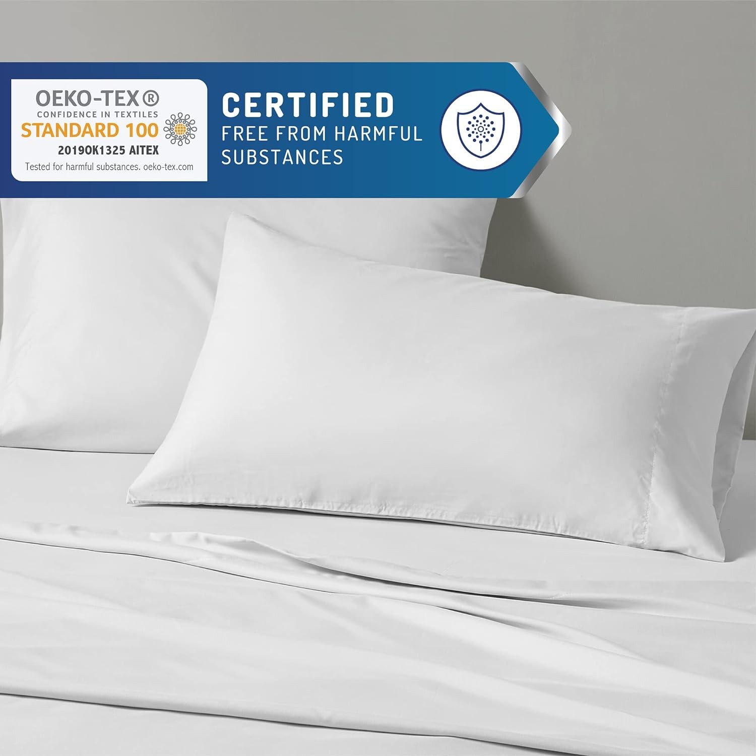 DEGREES OF COMFORT Coolmax Cooling Sheets | Queen Size Bed Sheet Queen, White 