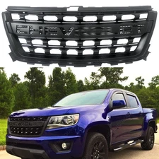 Front Grill For 2015-20 Chevy Chevrolet Colorado Upper Grille WT LT Matte Black