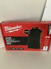 MILWAUKEE HEATED VEST F300B-21 M12 Women's Black Axis Vest Kit MED