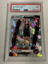 Caitlin Clark 2024 WNBA Prizm Ice Rookie RC #145 PSA 9 MINT Fever