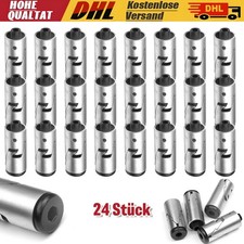 24x Connettore per USM Haller Connettore Tubo e Sfera Connettore Connector-Argento
