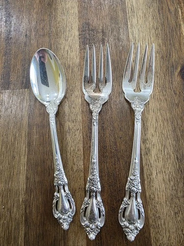 Lot Of 3 Sterling Silver Lunt Eloquence Flatware Items 118.0 Grams