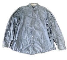 Retreat Blue Men's Long Sleeve Pocket Dress Shirt Button Up Mens 2XL 18 1/2