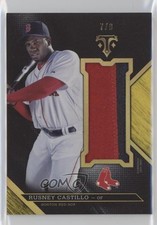 2016 Topps Triple Threads Unity Single Jumbo Relics Gold 7/9 Rusney Castillo 6i2