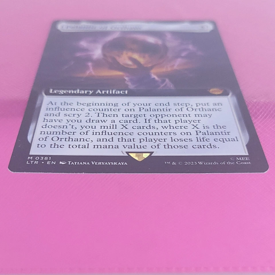 MTG LP Lord of the Rings Palantir of Orthanc Extended Art Magic The Gathering - Image 3 of 4