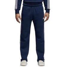 Adidas Essentials Men's 3-Stripe Navy Blue Heavy Fleece Pants BK7428, Large