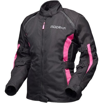 Ladies Motorcycle Jacket 36 - Modeka Luana Lady - Waterproof Black Pink