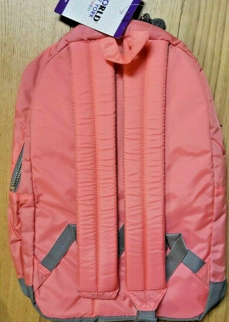 J WORLD New York Pink Blush Lux Laptop Bag Backpack School NEW With Tags