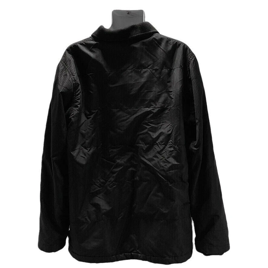 Quiksilver Mens Black Soft Shell Jacket Size Large With Zipper Closure & Soft Fl - Image 4 of 4