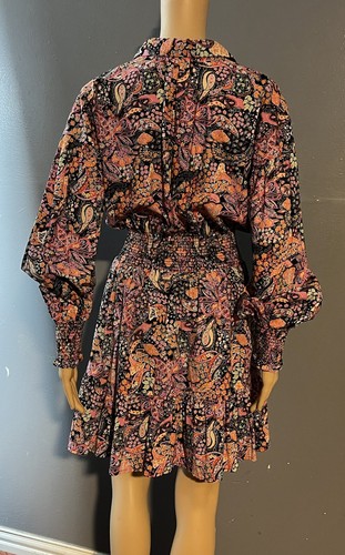 Fate Women's Mini Dress Long Sleeve Floral Size Small - Picture 6 of 12