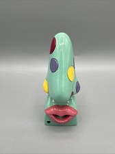 Nose Lip Picasso Glasses Holder Pop Art Eyeglass Figurine Resin Polkadot