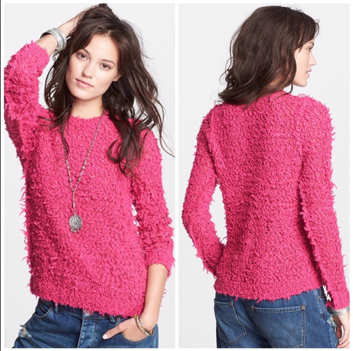 Polar Bear Pullover Shaggy Sweater 