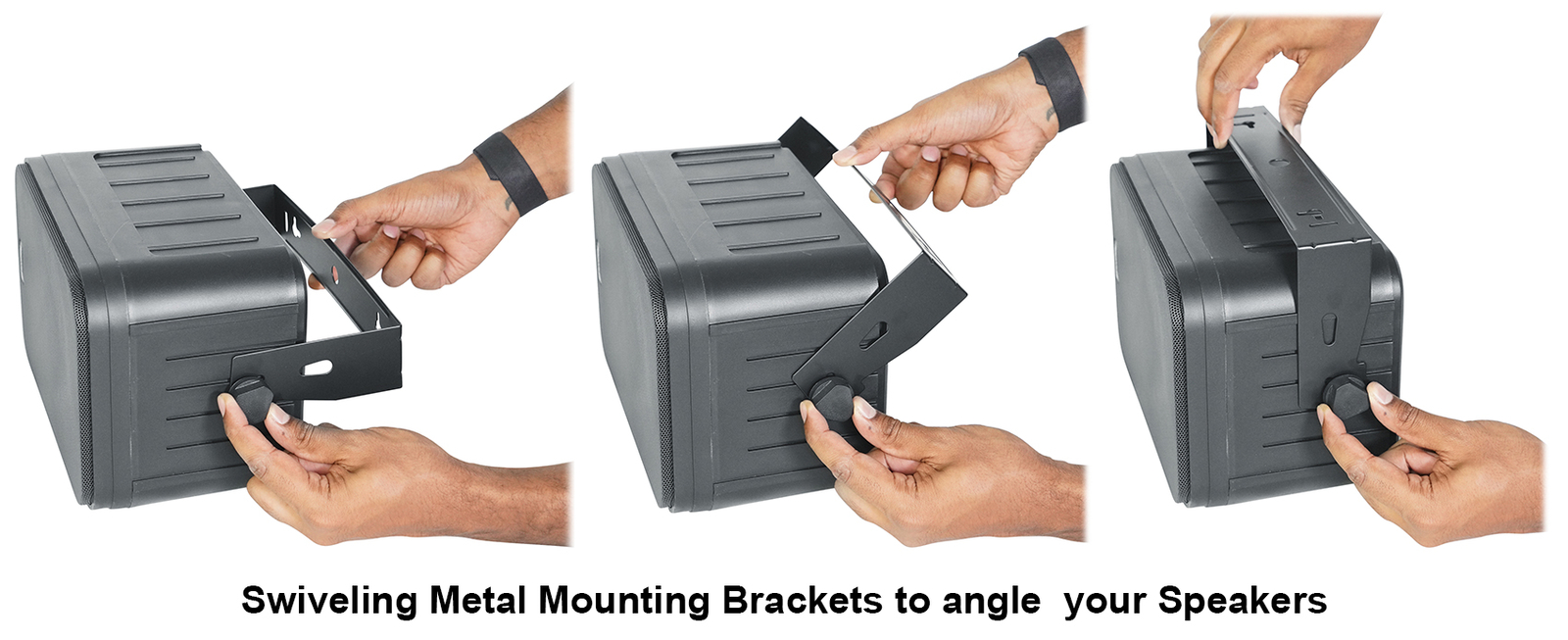 6 Колонки Rockville HP65S-8 65 Black Marine Box с поворотным кронштейном для лодок