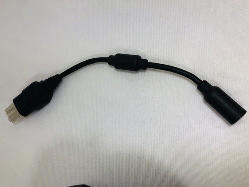 Original Xbox Controller Wired Black S-Type W/Breakaway Cable NEW THUMB GRIPS! - Picture 11 of 11