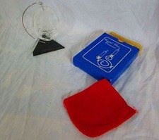 Crystal Clear Plastic Christmas Ornament With Stand, 1980