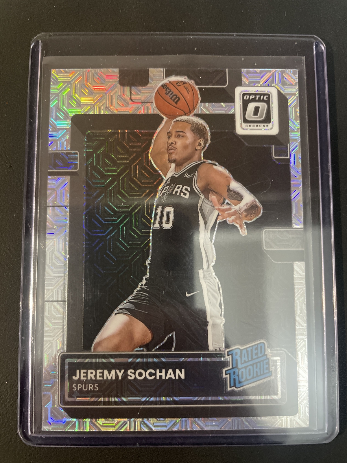2022-23 Panini Donruss Optic Rookie Spurs Jeremy Sochan #236 Choice Prizm