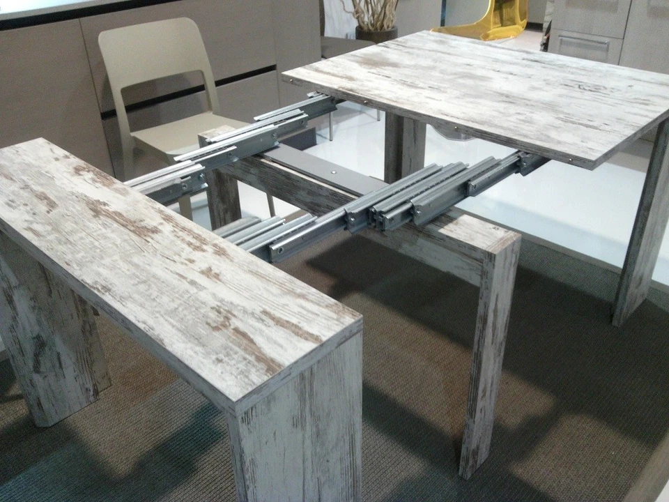 Guide Allungabili Telescopiche per Tavoli Estensibili e Consolle 6 e 12 Elementi - Immagine 3 di 4