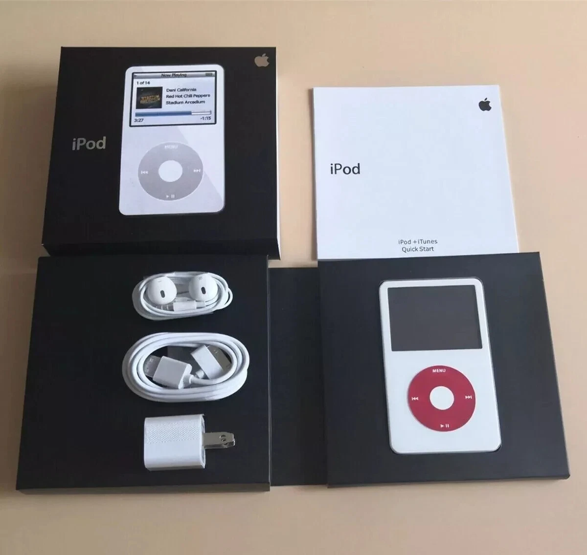 レアApple iPod MA002J（第5世代 30GB ホワイト）box付 Pre-Owned Apple iPod Classic 5th Generation 30GB White