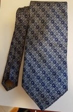 100% Studio Blue silk tie Imported Silk Made In USA