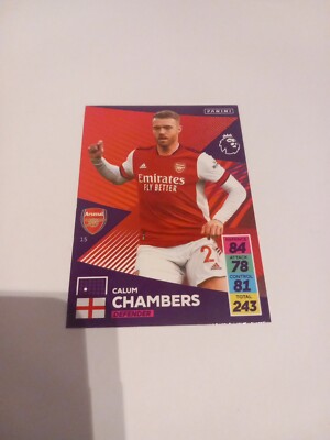 Trading Karte Calum Chambers Arsenal London NEU 