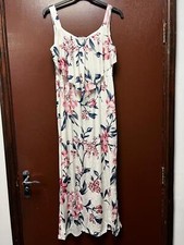 WOMENS LADIES SLEEVELESS MAXI DRESS WIDE STRAPS PLUS SIZE