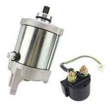 Starter Motor with Relay Replacement for Arctic Cat ATV 250 DVX 2006 2007 2008