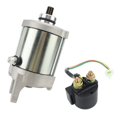 Starter Motor with Relay Replacement for Arctic Cat ATV 250 DVX 2006 2007 2008 - Foto 1 di 5