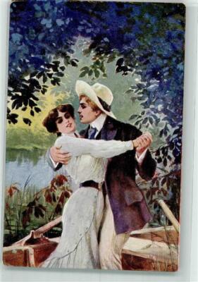 39745638 - sign. Muttich K.V. Sanin Liebespaar Salon de Paris J.P.P. 2265 Frau