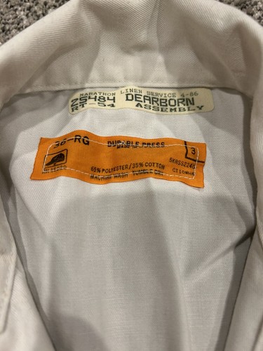 Original Ford Dearborn Assembly Plant DAP Mustang Employee Coveralls Size 36 - Picture 2 of 4