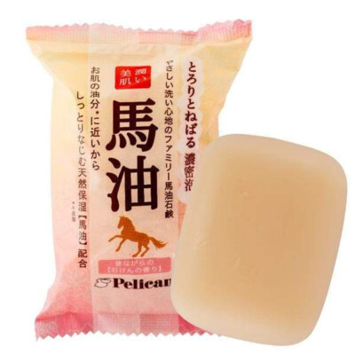 [PELIKAN] Pferdeöl feuchtigkeitsspendende Körperseife 80g JAPAN NEU