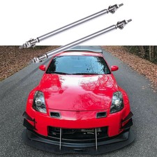 10-13 Adjustable Front Bumper Lip Splitter Strut Rod Tie Support Bars Spoiler