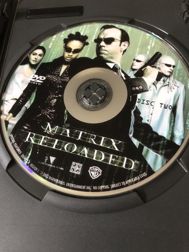 The Matrix Reloaded DVD Andy Wachowski(DIR) 2003 Used Watched Once Two Disks - Picture 4 of 5