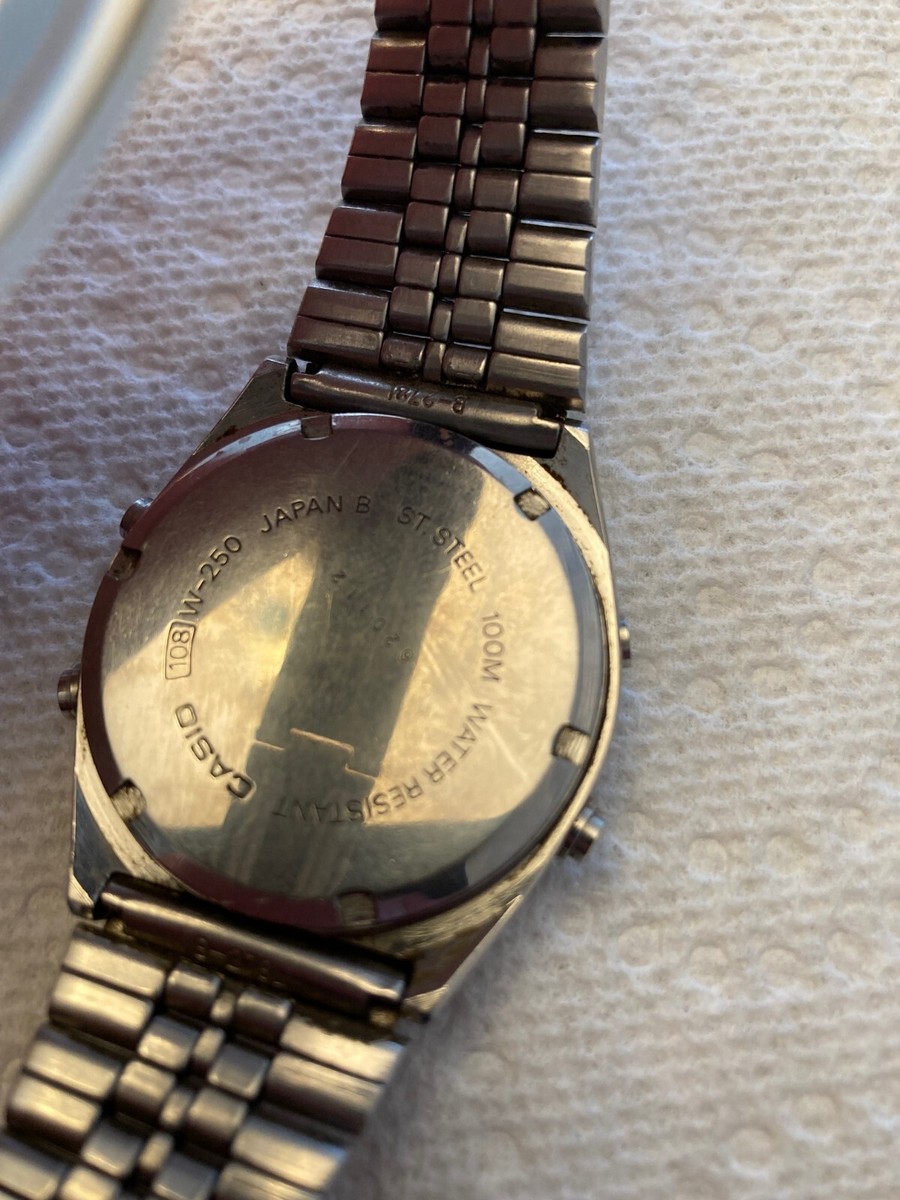 RARE Vintage Original 1980's CASIO W-250 MARLIN Digital