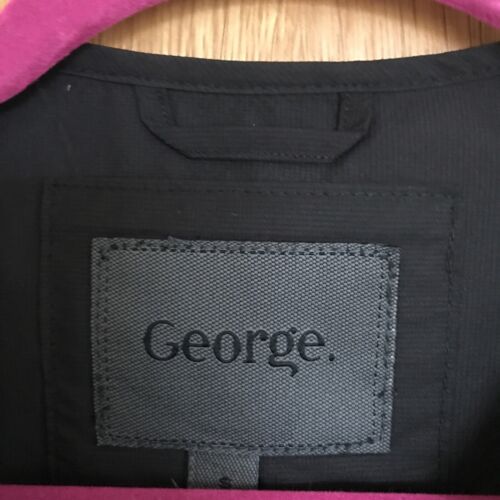 Schwarze Herrenweste (nicht wattiert) von George Größe Small Reißverschluss leicht - Bild 2 von 4