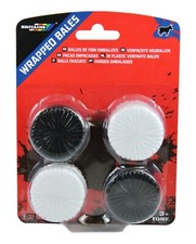 Britains Farm Toys Wrapped Bales - 2 white & 2 black bales