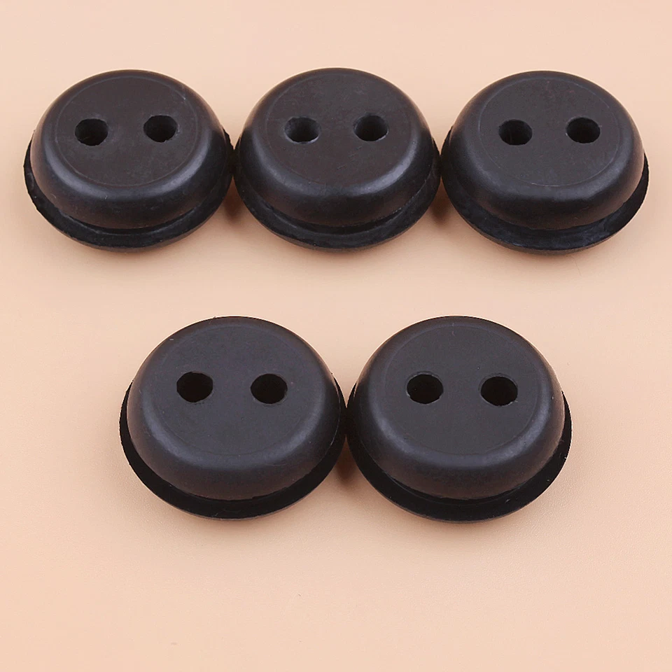 Ojal/sello de línea de combustible de 2 orificios para ECHO CS-310 CS-370 CS-400 ES-255 GT-2103 5 piezas Foto 2 de 4