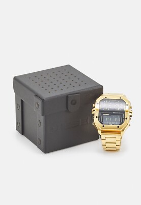 Genuine Diesel Watch - The CLASHER - DZ7454 - Stainless Steel - Gold Tone