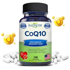 120 Coenzyme Q10 Capsules 400mg Vegan Without Additives Or Fillers