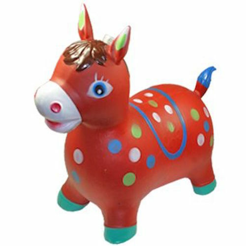 Large RED HORSE Donkey Hopper Ride On Toy Bouncing inflatable