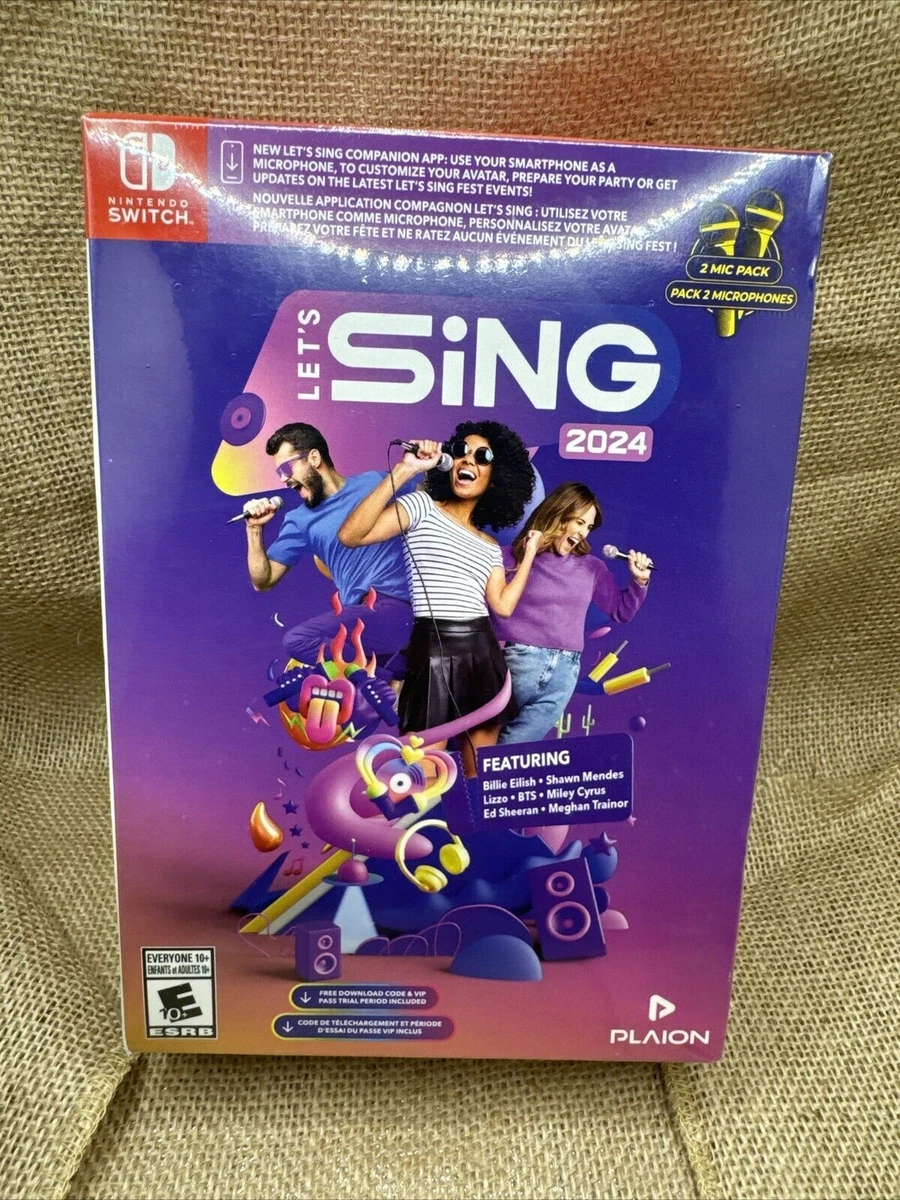 NEW - SWITCH - Let's Sing 2024: Bonus Edition - Nintendo Switch