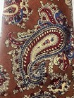Turnbull & Asser Mans Tie 58” x 4.25” Brown Paisley Wool Made in  England