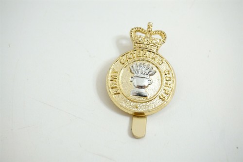 Post WW2 British Army Catering Corps plastic cap badge 1.75" tall J R Gaunt