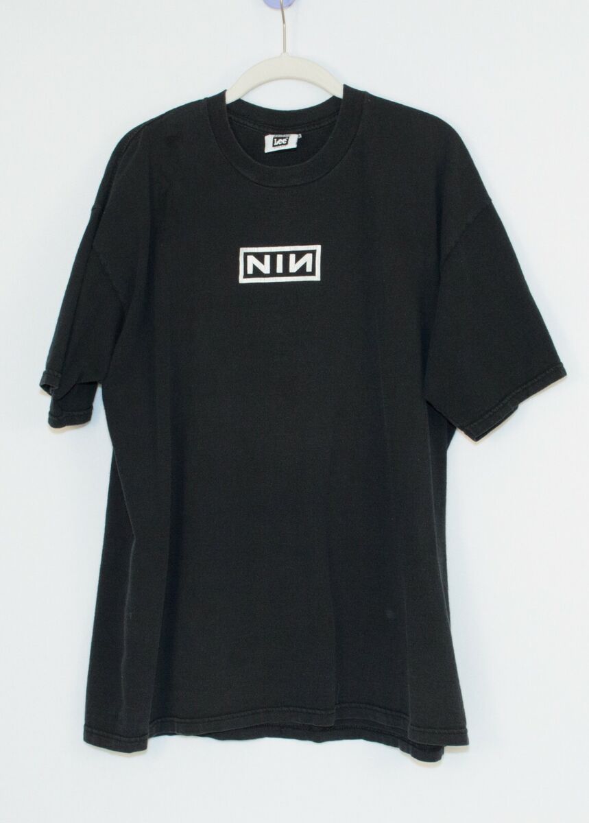 Vintage 90s Nine Inch Nails Logo Shirt Size XL Broken Vintage 90s Nine Inch Nails Logo Shirt Size XL Broken