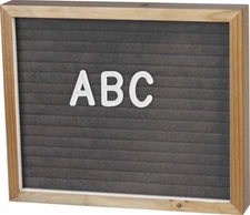 Primitives Letter Board - Natural Gray