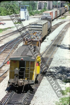 Original Slide Chicago & Northwestern CNW Blue Island ILL 6-10-81 (7K) (4E)