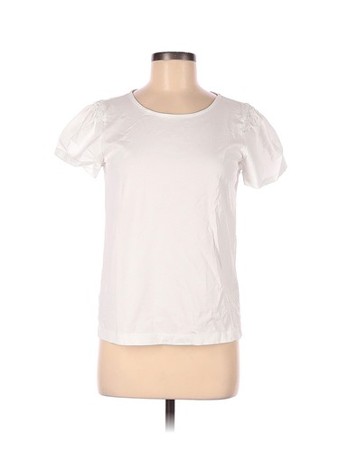 Ann Taylor Factory Women White Short Sleeve T-Shirt M | eBay