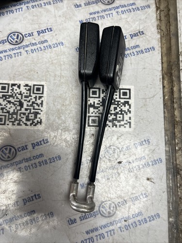 VW Polo MK3 1995 BLACK REAR TWIN SEAT BELT Catch BUCKLE 6N0857739 - Picture 4 of 4
