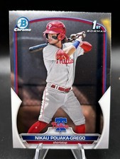 2023 Bowman Chrome Nikau Pouaka-Grego 1st RC #BCP-89 Phillies