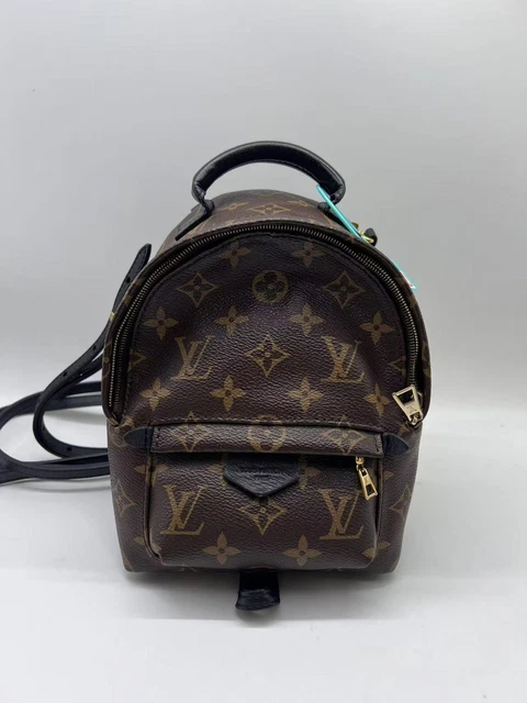HJ-011 Louis Vuitton Monogram Palm Springs Backpack Mini black calfskin leather